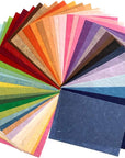 50 Sheets Mixed Colors A4 Thin Natural Fiber Mulberry Paper Sheets Art Tissue Washi Paper Design Craft Art Origami Suppliers Card Making