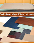 30 Pcs Genuine Leather Sheets for Craft 12 X 7.8 Inch Tooling Leather Material Leather Scraps Jewelry Leather Working 5Lb