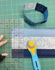 45Mm Quick-Change Rotary Cutter (RTY-2/C) - Rotary Fabric Cutter W/ Blade Cover for Crafts, Sewing, Quilting, Replacement Blade: RB45-1 (Aqua)