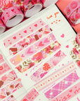 10 Rolls Valentine'S Day Washi Tape, Decorative Tape for Lovers Wedding Anniversary Bullet Journal, Planner, DIY Arts & Crafts, Scrapbooking (Sweet)