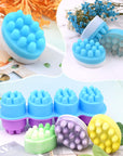 Silicone Massage Bar Soap Molds, 2 Pack 3D Hair Comb Ice Mold, Hair Brush Silicone Soap Molds for Soap Making, DIY Unique Hair Masks Salon Spa Scalp Massager