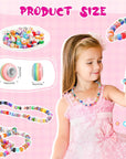 400 Pieces Large Hole Beads Bulk European Craft Beads Large Hole Beads for Jewelry Making 10 Mm/ 0.47 Inches Mixed Color Resin Beads for DIY Bracelet Necklace(Vivid)