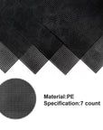 4 Pieces 7 Count Black Plastic Mesh Canvas Sheets for Embroidery, Acrylic Yarn Crafting, Knit Crochet Projects and Make Aquarium Dividers (10.5 X 13.5 Inch)