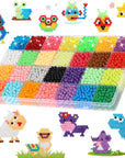 Fuse Beads Non-Iron Kit over 3200 Beads 28 Colors Makes Creations with No Heat Mega Bead Refill
