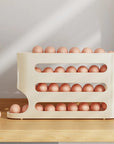 Refrigerator Egg Storage Box - 4 Tiers Fridge Egg Rack Large Capacity Egg Dispenser for Refrigerator