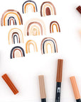 56236 Dual Brush Pen Art Markers, Portrait, 6-Pack. Blendable, Brush and Fine Tip Markers