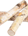 6 Pack Large Birch Logs for Fireplace Unfinished Wood Crafts DIY Home Decorative Burning(Logs:2.4"-3.1" Dia. X 16" Long)