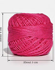 48 Crochet Thread Set Balls 100% Long-Staple Cotton Rainbow Colors of Size 8 Threadand Free 30 Golden Needles 48 Balls for Crochet Hardanger Cross Stitch Needlepoint Hand Embroidery