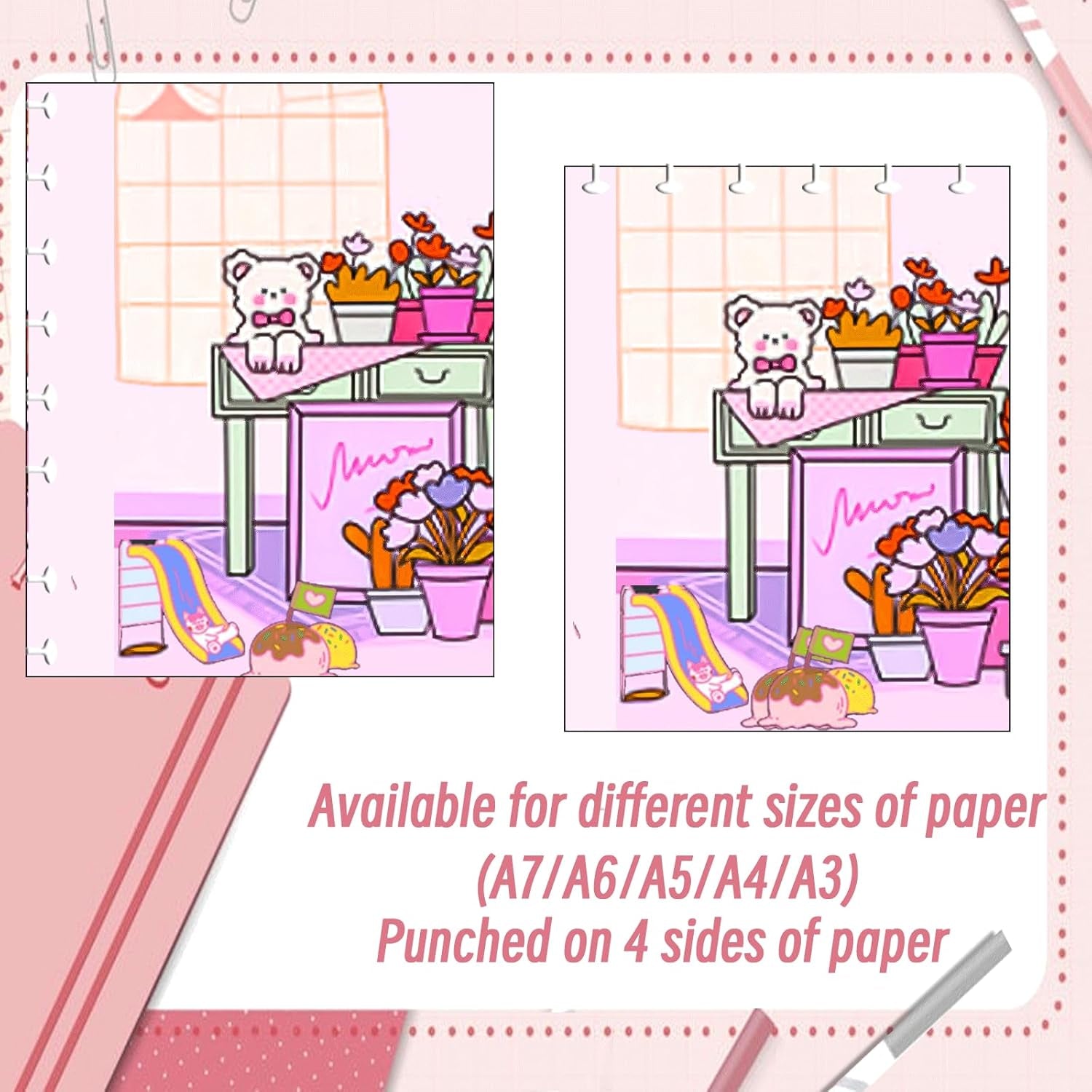 Mushroom Hole Puncher, Disc Planner Punch, Paper Punch, Craft Punch, Disc Puncher, Disc Binding Punch, Discbound Punches for Paper Crafts, Discbound Notebook Punch, A6 Hole Puncher, A5 Hole Punch