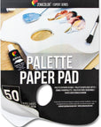 - Paper Palette Pad - 50 Removable and Disposable Sheets for Painters - 80Gsm, 24Lb - Paint Mixing Palette for All Paints (Oil, Acrylic, Watercolor,...)