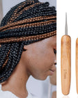 9 Pcs Crochet Hooks for Hair, Latch Hook Tool, Crochet Hair Needle, Hair Locking Tool for Dreads, Interlocking Tool for Locs