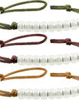 3 Pieces Pace Beads Cord Beads Pace Counter for Camping Hiking Outdoor Accessories, 9 Inches in Length(Simple Style)
