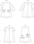 Children'S Novelty Dress Sewing Pattern Packet, Design Code S9365, Sizes 3-4-5-6-7-8, Multicolor
