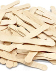 100 Pcs Wooden Fan Handles 8 Inch, Jumbo Craft Sticks for Wedding Programs, or Paint Mixing Crafts Home Art Projects, Classroom Art Supplies