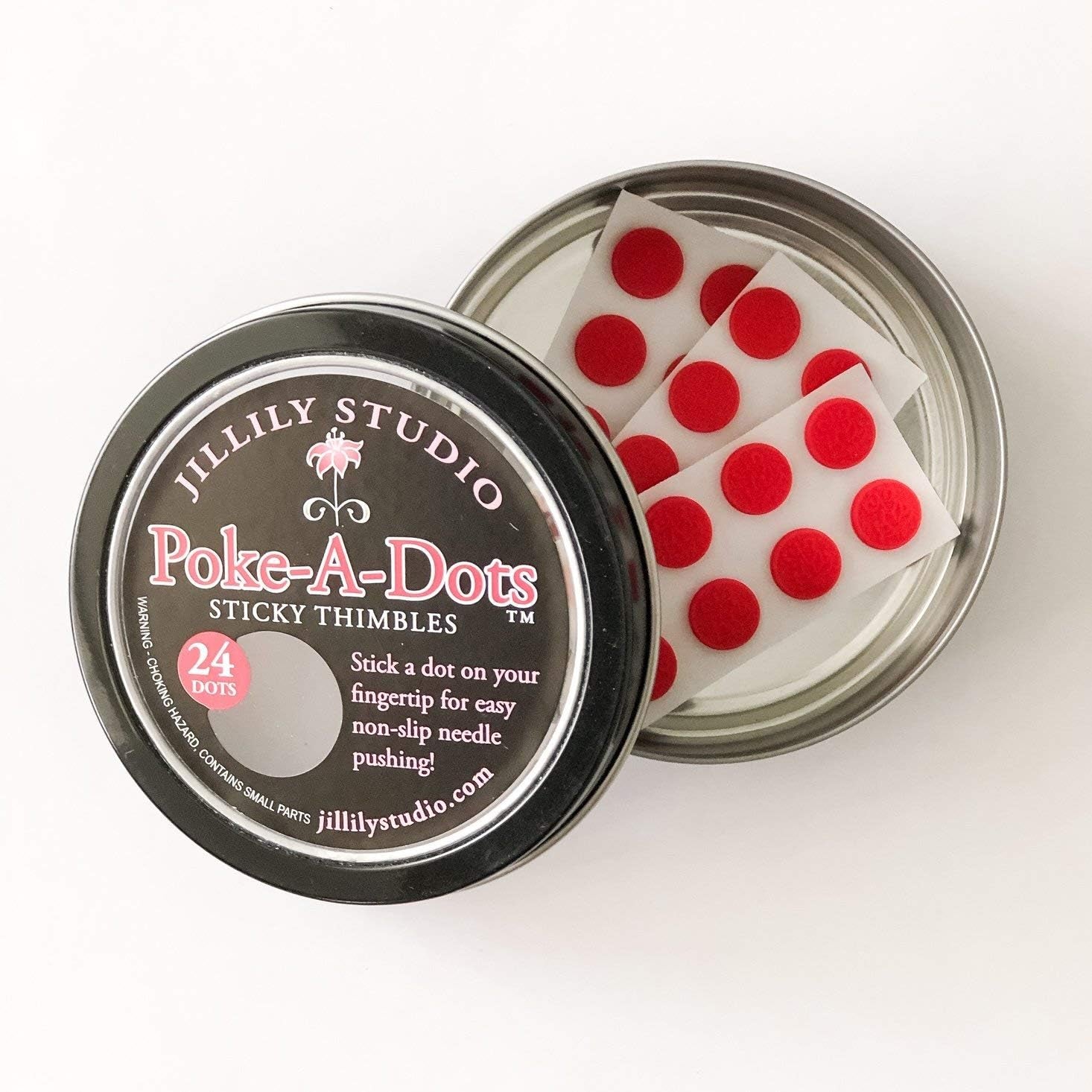 Poke-A-Dots Sticky Thimbles by  24 per Tin