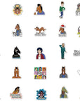 50Pcs Bojack Horseman Waterproof Stickers for Water Bottle Cup Laptop Bike Skateboard Luggage Box Vinyl Graffiti Patches BRJHSL