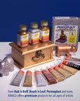 Rub N Buff Wax Metallic Finish - Rub N Buff European Gold 15Ml Tube - Versatile Gilding Wax for Finishing Furniture Antiquing and Restoration - Rub and Buff Colors Single Tube
