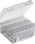 Bead Organizer Box, 24 Slots Diamond Painting Bead Storage Containers, Diamond Painting Art Accessories Boxes Craft Bead Storage Box Organizer Bead Organizers and Storage for Rhinestones (1 Pack)