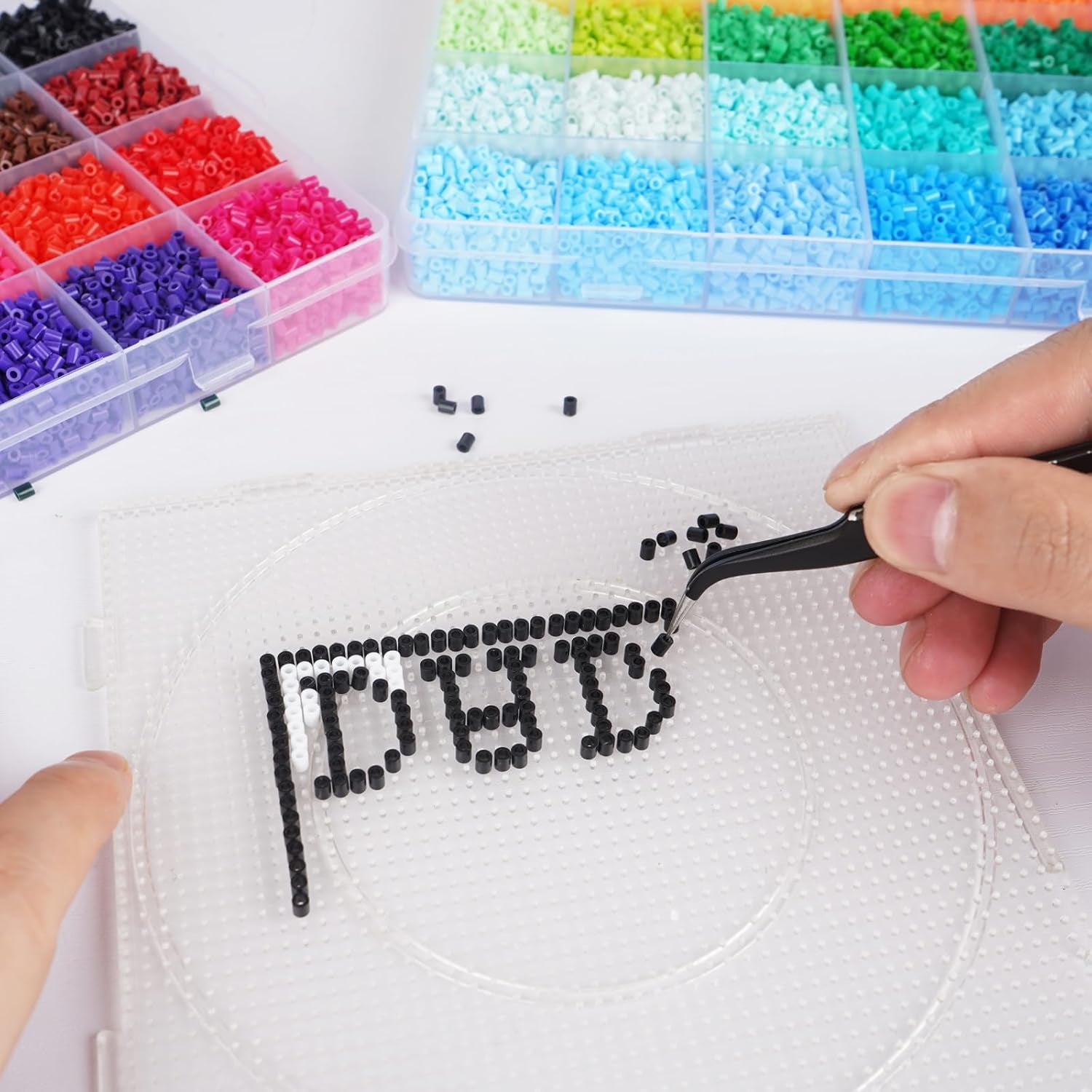 Mini Fuse Beads 24000 Mini Melty Beads 48 Colors Mini Iron Beads Compatible Mini Perler Beads Mini Hama Beads, 2.6Mm Mini  Beads