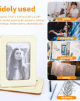15 Pack Wooden Picture Frames for Crafts, 4" X 6" Photos DIY Wood Picture Frames Unfinished Standing Photo Frames DIY Crafts Wood Decorate for Halloween Thanksgiving Christmas Wedding Birthday