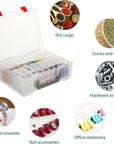 18 Pieces Small Plastic Craft 0Rganizers and Storage, Transparent Box with Hinged Lid for Storage of Jewelry, Diamonds, DIY Art Craft Accessory