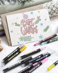 Super Squiggles Outline Markers-24 Colors Super Squiggles Markers,Outline Markers Double Line Pen,Outline Markers Self-Outline Metallic Markers