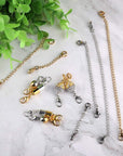 QACOWW 12 Pieces Necklace Extenders, Chain Extenders for Necklaces, Gold Jewelry Extenders, Chain Extenders for Necklace Bracelet Anklet Jewelry (Gold and Silver)