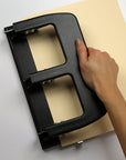 Medium Duty 3 Hole Punch with Ergonomic Handle, 30 Sheet Capacity, Black (90088)