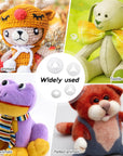 180Pcs Safety Eyes Backs 12Mm to 20Mm Plastic Washers for Safety Eyes and Noses Doll Accessories Washers for Stuffed Animals Amigurumis Crochet Bears Doll Making