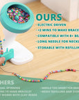 Electric Bead Spinner for Bracelet Making Kit, Clay Bead Bracelet Kit Essentials, Bead Spinner Needles Included, Easy Friendship Jewelry Bracelet Making,Applicable for Different Kind of Beads