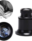 Jewelers Loupe Portable Monocular Magnifier Experimental Tools Magnifying Glass Jewelry Tools for Eye Magnifier Lens Repair Kit(5X 10X 15X 20X 4Pcs)