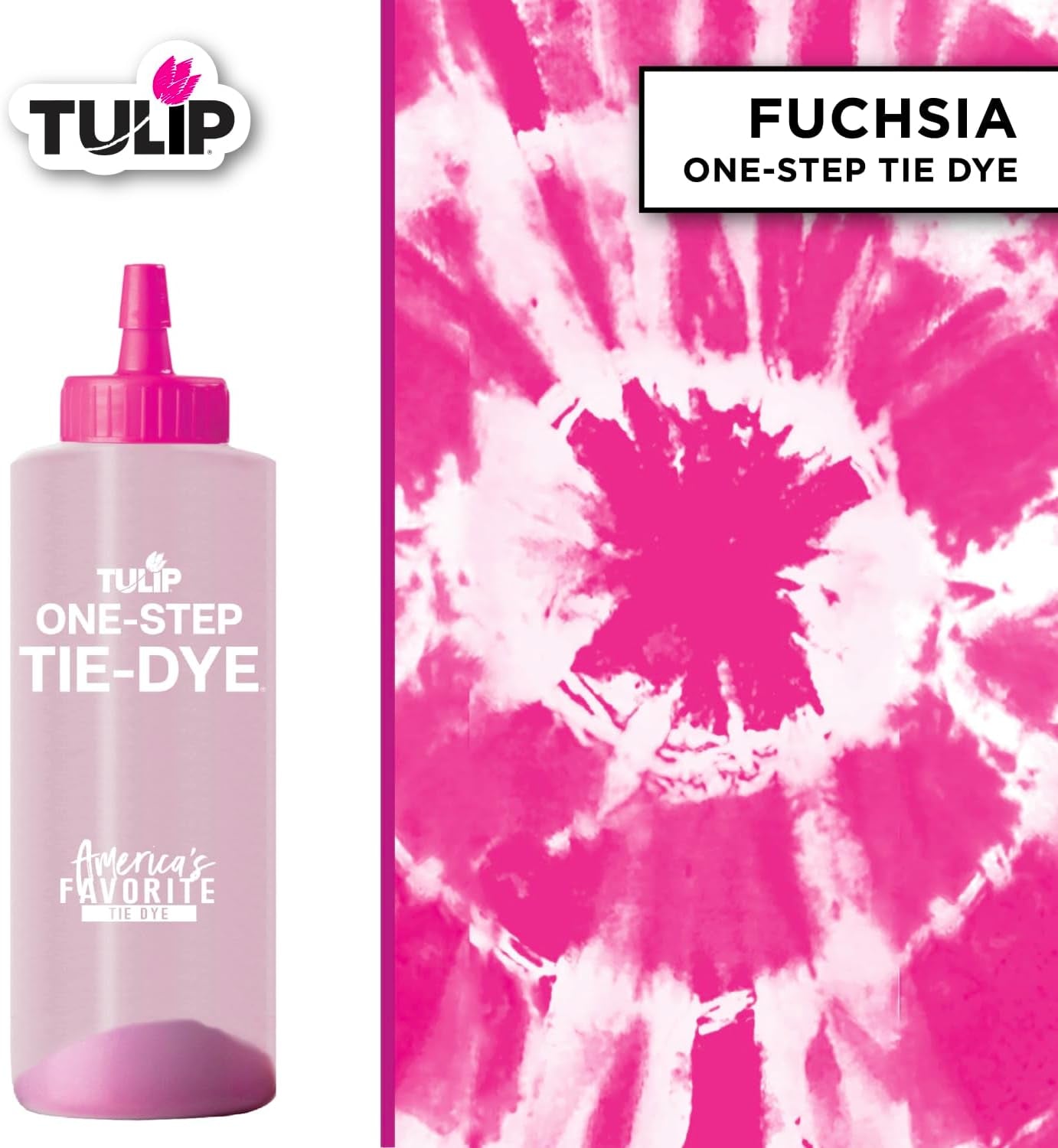 One-Step Tie-Dye Kit  Fabric Dye Open Stock 21544 Fdy Opstk Fuchsia 3/36, as Detailed