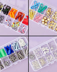 12 Pack Mini Clear Storage Containers with 10 Grid Dividers, Small Plastic Tackle Boxes for Beads, Buttons, DIY Jewelry (2.5 X 5 In)