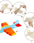 20 Pack DIY Model Wooden Airplane Nature Wood Plane Balsa Wood Planes Handicraft Plane for Birthday Carnival Party