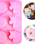 Unicorn Silicone Mold Horse Crayon Silicone Mold Unicorn Bath Bomb Mold for Soap Candy Chocolate Fondant Cookies and Candles Jello Resin Lotion Bars Ice Cube Tray Kids DIY Mold