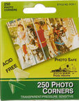 Pioneer PCR-1 Photo Corners Self Adhesive, Clear, 250-Pack,Multicolor