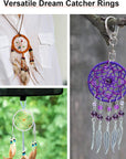 20 Pieces Metal Dream Catcher Rings Circle Heart Moon Shaped Catcher Rings Macrame Hoop Rings for DIY Crafts Wedding Wreath Wall Hanging Decor