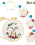 - Embroidery Hoops Set, 6 Pcs, 3.4 Inch to 10.2 Inch, Assorted Colors, Plastic Embroidery Hoop, Cross Stitch Hoops, Embroidery Rings, Cross Stitch Plastic, Sewing Rings Hoops.