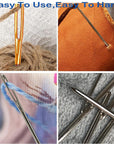 11Pcs Large Eye Sewing Needles Kit, Stainless Steel Large-Eye Blunt Needles & Bent Tapestry Needles for Tapestry,Sewing Wool,Weaving,Darning,Leather, Carpet Canvas Repair