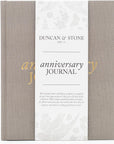Wedding Anniversary Journal (Taupe, 189 Pages) by Duncan & Stone - Anniversary Book for Couple - Marriage Memory Book & Photo Album - Unique Wedding Gifts for Couple