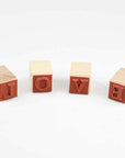 Wooden Rubber Stamps, 52Pcs Vintage Wood Letter Stamps Alphabet Stamps for Card Making DIY Craft Scrapbooking