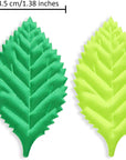 150 Pieces Fake Fabric Leaves Mixed Artificial Leaves for Scrapbook, Craft Project, Wedding, Party Decoration (Green Series)