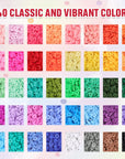 7870Pcs Clay Beads Bracelet Making Kit, 40 Colors Polymer Clay Beads Heishi Flat Beads Kit with Preppy Beads Letter Beads for Crafts Jewelry Making