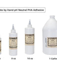Books by Hand Ph Neutral Adhesive, Archival Quality Acid-Free Dries Clear and Quick Water Soluble Lay-Flat Property, 16 Ounces (1 Pack)