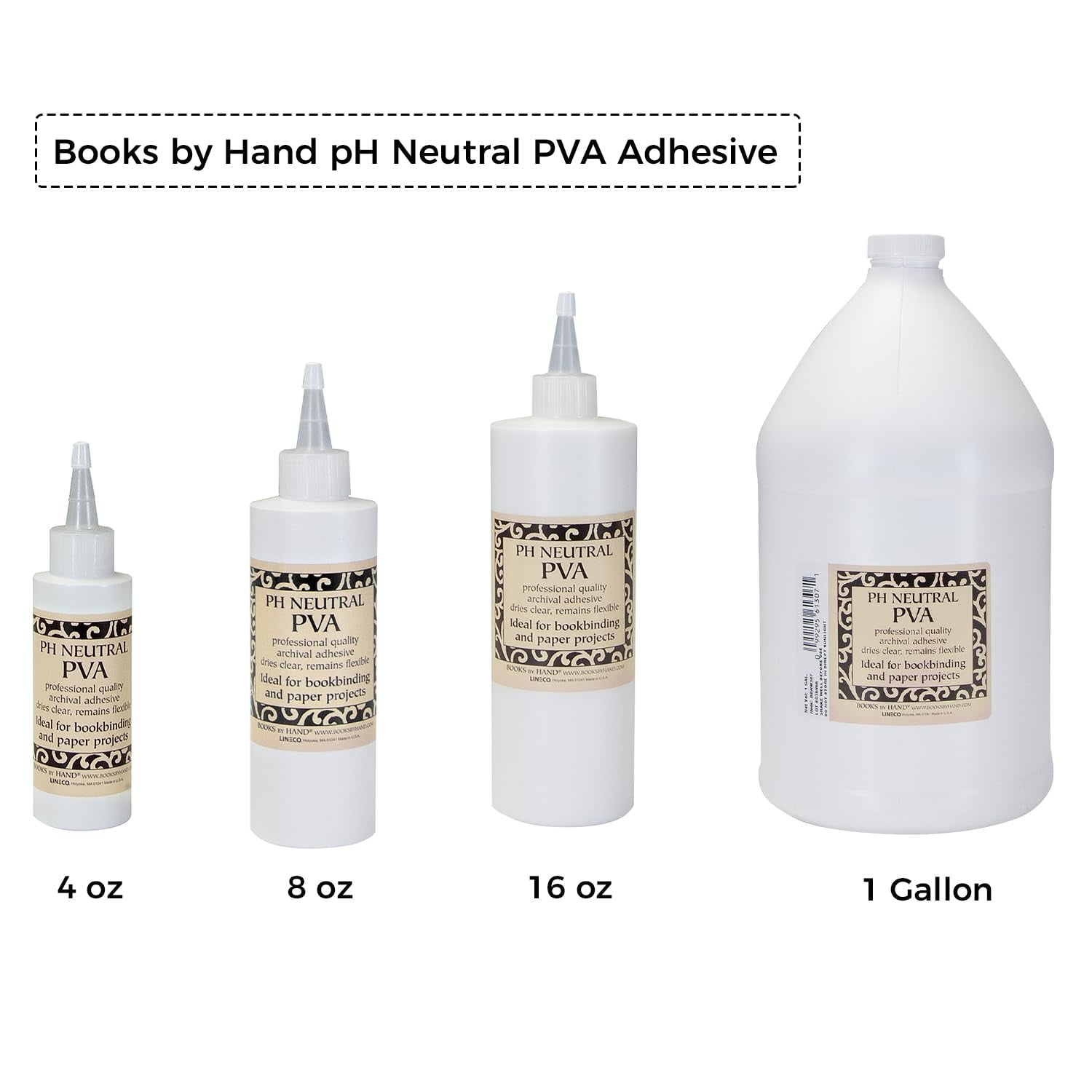 , PH Neutral PVA Adhesive, Archival Quality and Acid-Free, Dries Clear - 8 Ounce