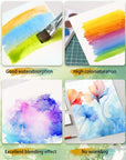 Watercolor Paper 9X12 Inches - 70 Sheets Bulk Pack, 140LB/300GSM Cold Press - Versatile Medium for Drawing, Watercolor, and Mixed Media Artistry