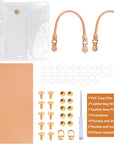 Clear PVC DIY Tote Bag Handbag Making Kit Handmade Gift Bag Craft Accessory Tool Set Birthday Holiday Gift Bag (R)