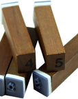 70Pcs/Set Wooden Box Multipurpose Number Alphabet Letter Wood Rubber Stamp New