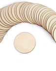 36 Pcs 3 Inch Unfinished Wood Circles for Crafts, Wood Rounds for Crafts, round Wood Discs for Crafts, Painting, Writing, DIY Supplies, Engraving and Carving, Home Decorations