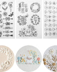 75 Pcs Stick and Stitch Embroidery Paper Designs 3 Sheets A4 Water Soluble Stabilizer for Embroidery Patterns Adhesive Embroidery Transfer Paper with Pre-Printed Flower Leave Butterfly for Hand Sewing
